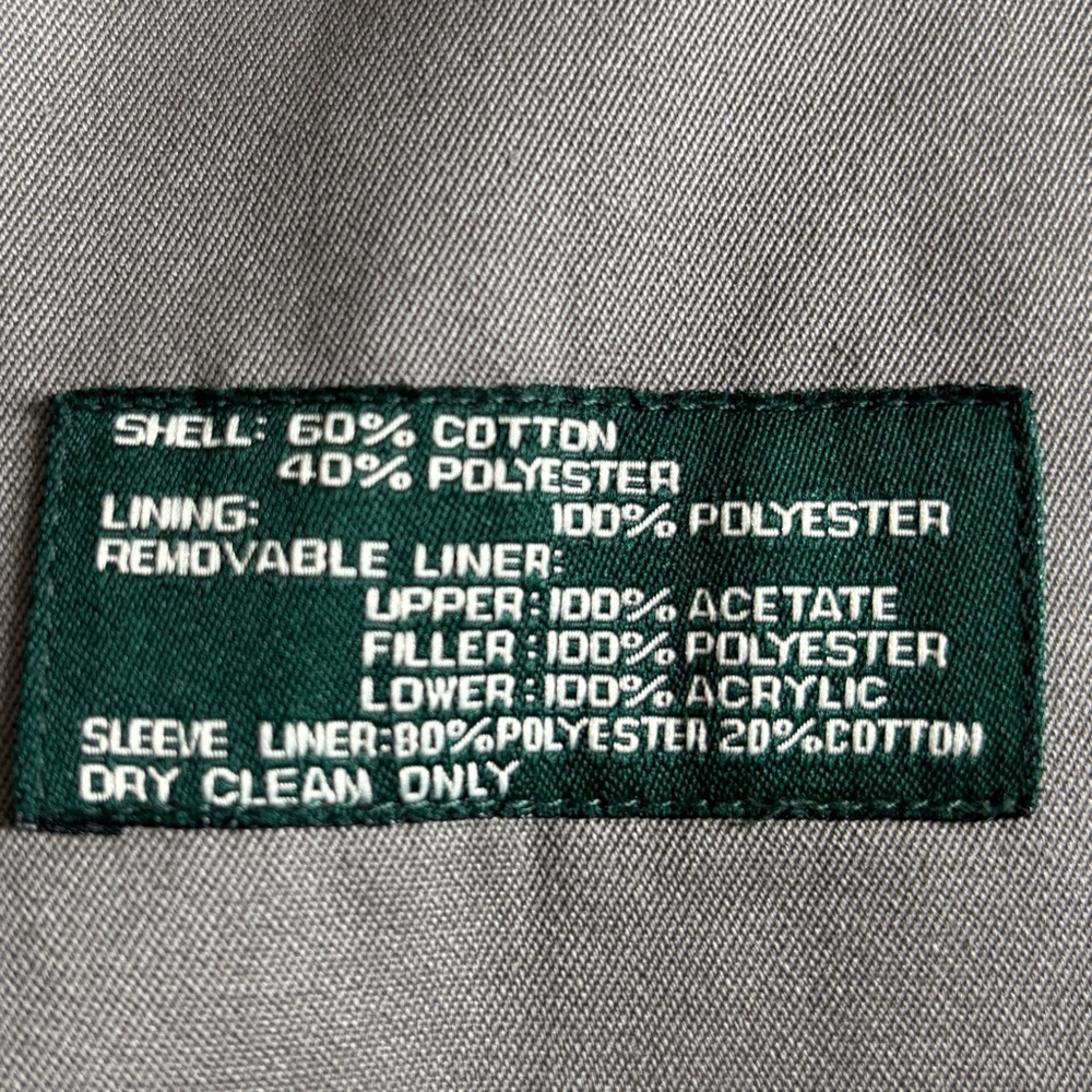 Lauren Ralph Lauren mens trench coat tan size 42R double breasted zip out liner - Picture 11 of 11